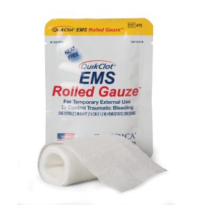 Pansement hémostatique QuikClot® EMS Rolled Gauze
